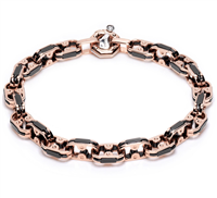 Bracciale Baraka Uomo in Oro Diamante 0.02 Ct BR22151 - BR221511ROCN210002